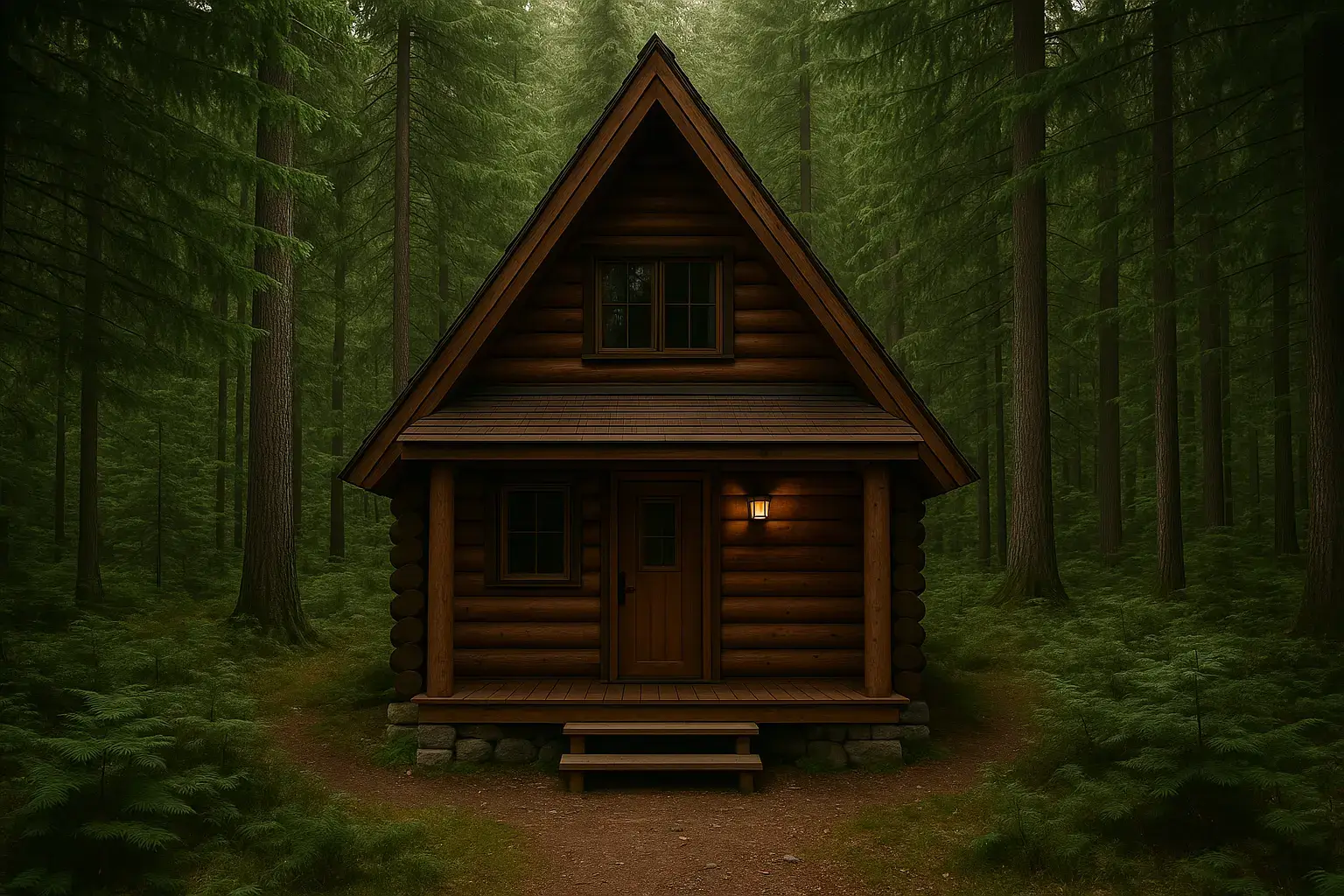 How to Build an A-Frame Log Cabin