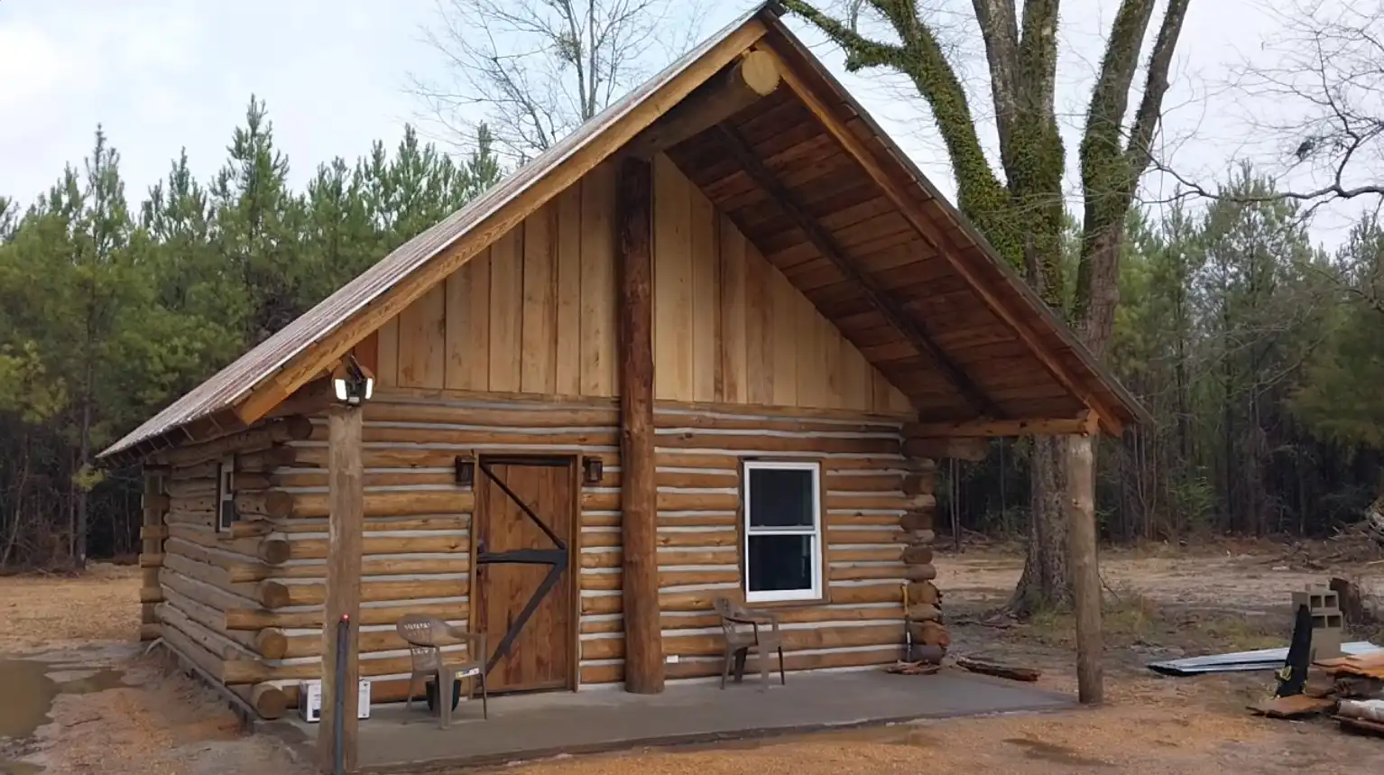 Floor plan for Hunter Log Cabin